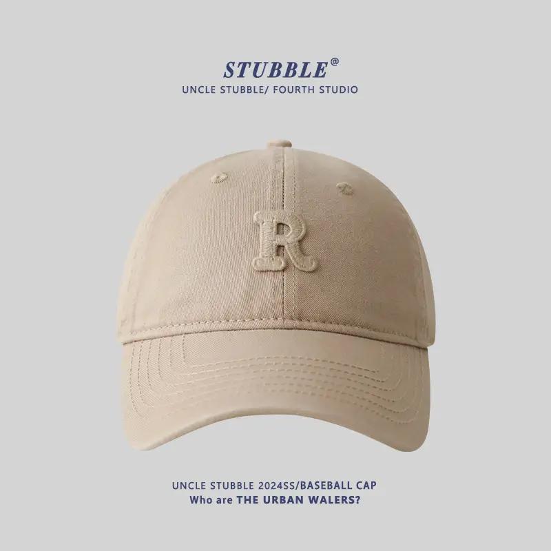Stubble R Cap Set of 3 Pure Cotton Light Blue - Image 2