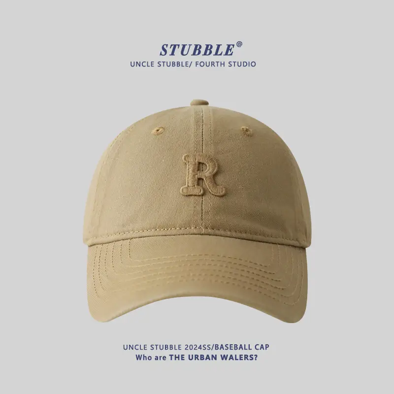 Stubble R Cap Set of 3 Pure Cotton Light Blue - Image 3