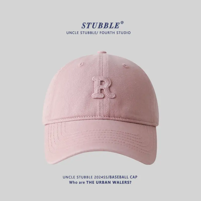 Stubble R Cap Set of 3 Pure Cotton Light Blue - Image 4