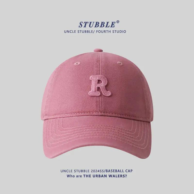 Stubble R Cap Set of 3 Pure Cotton Light Blue - Image 5