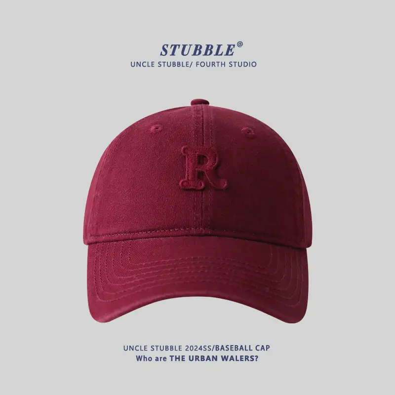 Stubble R Cap Set of 3 Pure Cotton Light Blue - Image 7