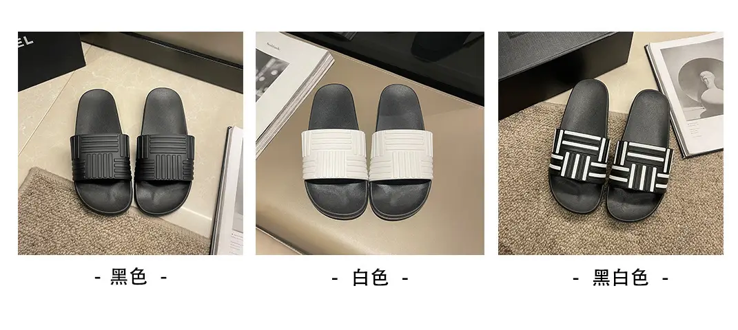 2024 New Internet Celebrant Thick Bottom Outer Wear Korean Style Fashionable Couple Slippers Women's Home Bathroom Beach Slippers Men's — feature 20