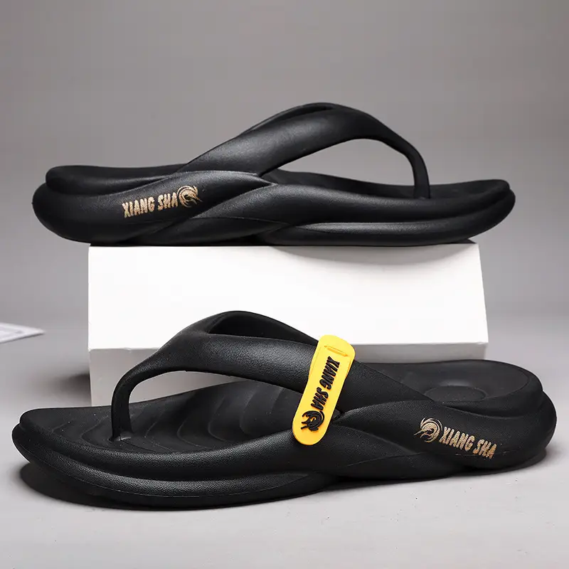 Flip-flops Men's Summer High-end Outer Wear Thick-soled Non-slip Anti-odor Soft Sole Slippers Flip-flops Vietnamese Beach Sandals - Image 8