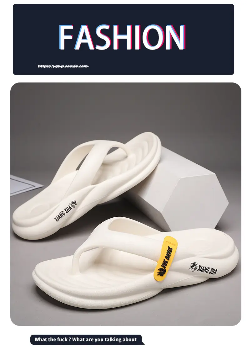 Flip-flops Men's Summer High-end Outer Wear Thick-soled Non-slip Anti-odor Soft Sole Slippers Flip-flops Vietnamese Beach Sandals — feature 1
