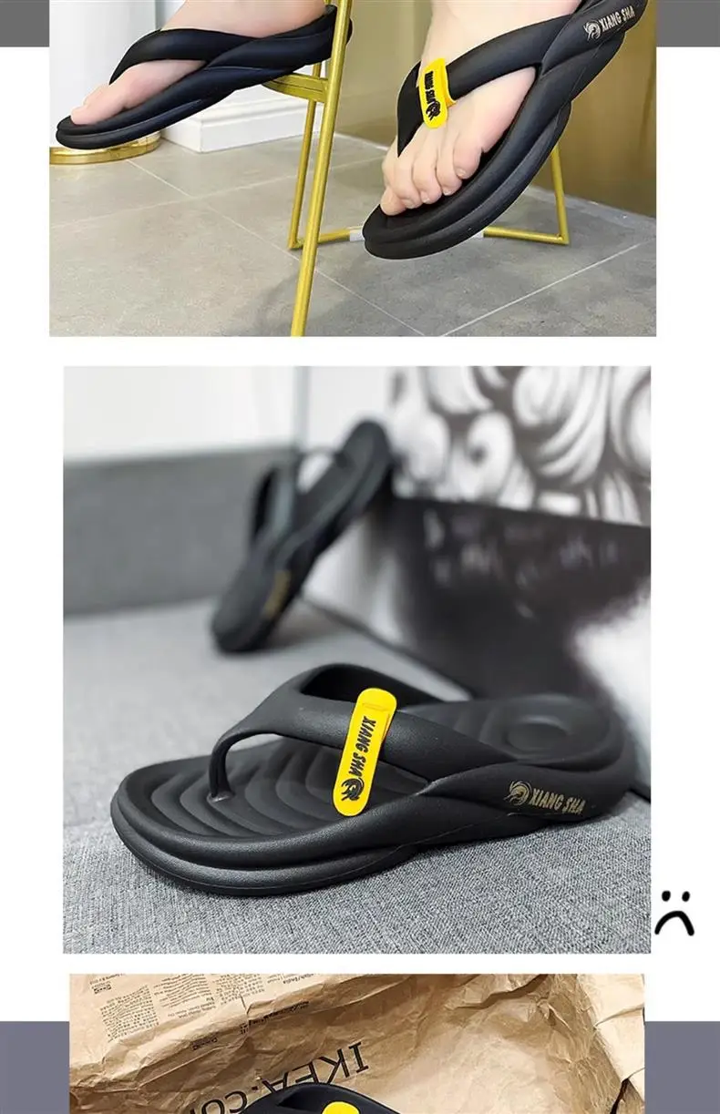 Flip-flops Men's Summer High-end Outer Wear Thick-soled Non-slip Anti-odor Soft Sole Slippers Flip-flops Vietnamese Beach Sandals — feature 14