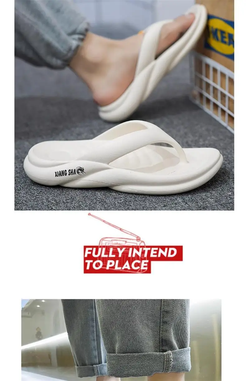 Flip-flops Men's Summer High-end Outer Wear Thick-soled Non-slip Anti-odor Soft Sole Slippers Flip-flops Vietnamese Beach Sandals — feature 6