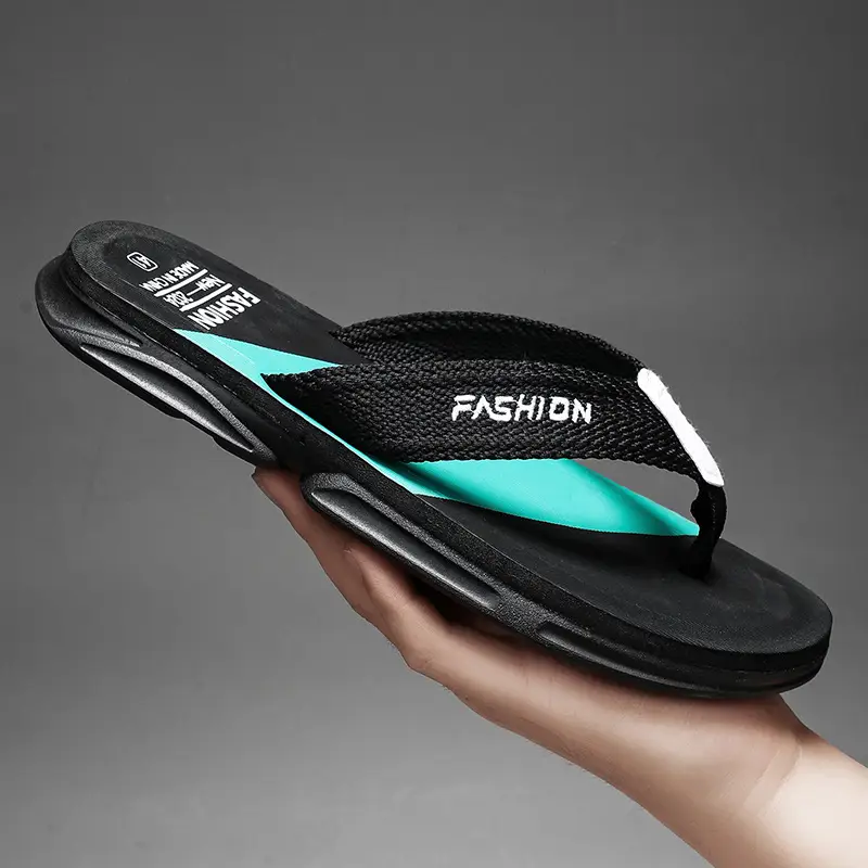 Flip-flops Men's Summer High-end Outer Wear Thick-soled Non-slip Anti-odor Soft Sole Slippers Flip-flops Vietnamese Beach Sandals - Image 5