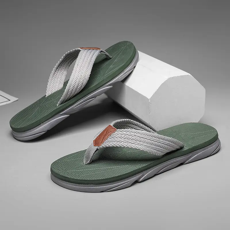 Men's 2025 Summer Flip-Flops Non-Slip Solid Color - Image 5