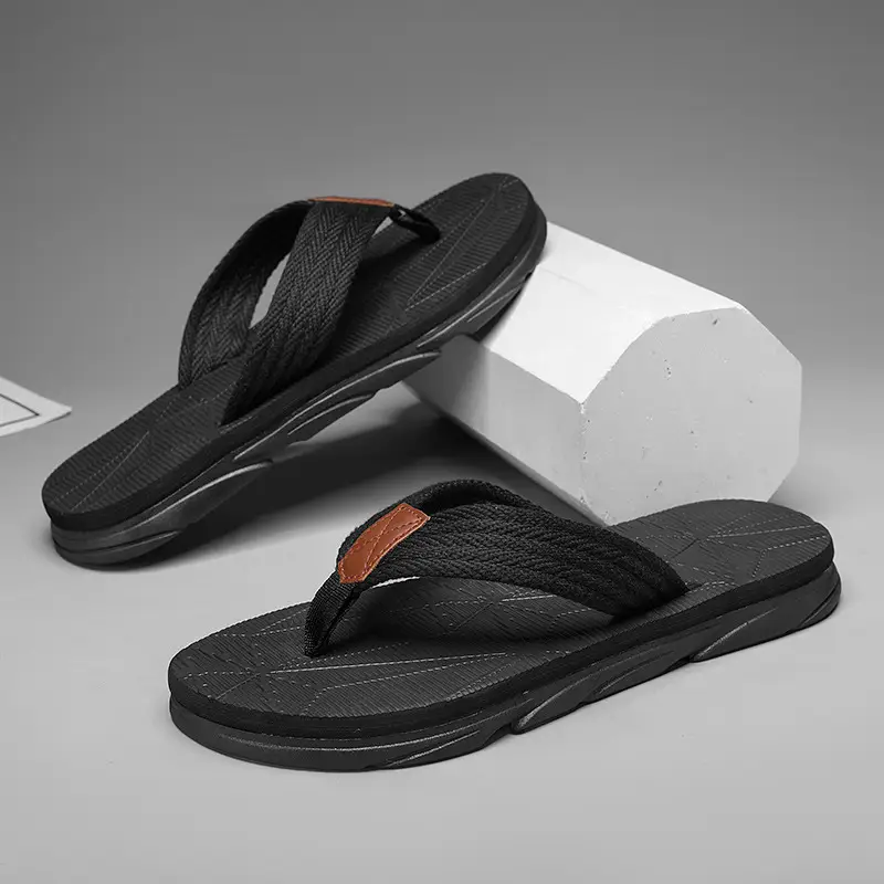 Men's 2025 Summer Flip-Flops Non-Slip Solid Color - Image 6