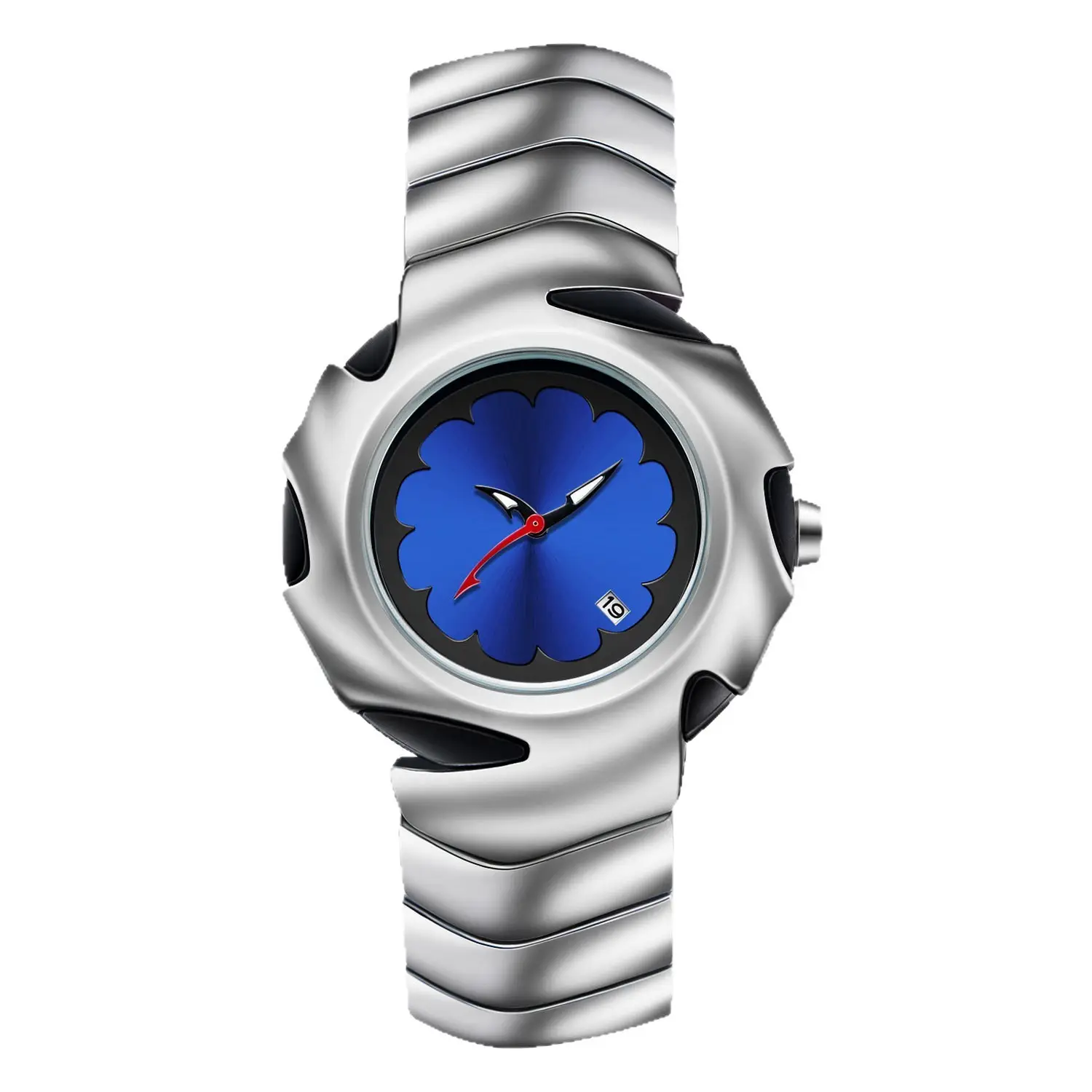 Special Shape Retro Watches for Men Silver Blue Dial - Image 14