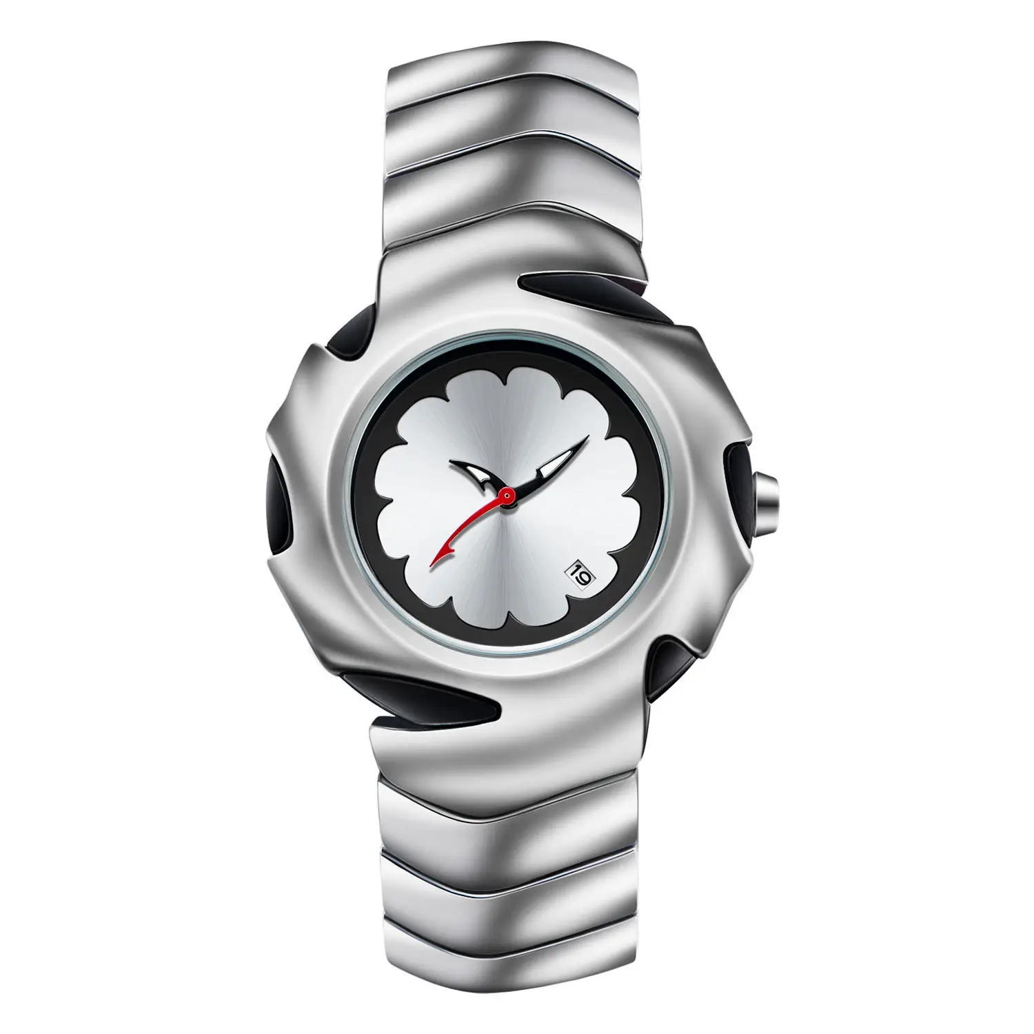 Special Shape Retro Watches for Men Silver Blue Dial - Image 3