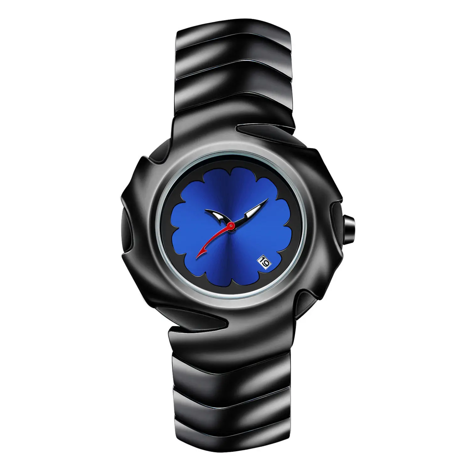 Special Shape Retro Watches for Men Silver Blue Dial - Image 5