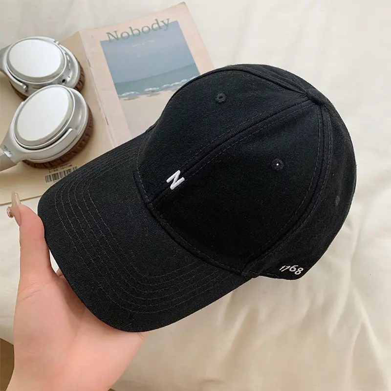 Japanese-style Tan Baseball Cap Wide Brim Sunshade Hat - Image 2