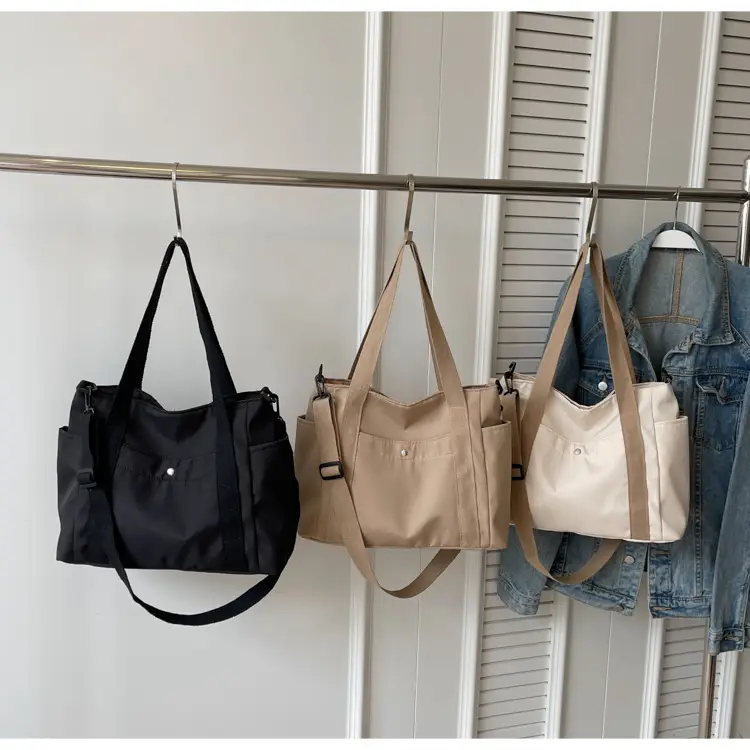 Women Canvas Shoulder Bag Large Capacity Spring Summer