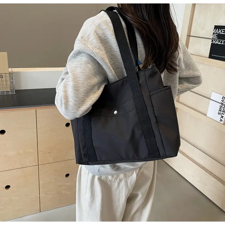 Women Canvas Shoulder Bag Large Capacity Spring Summer — feature 12