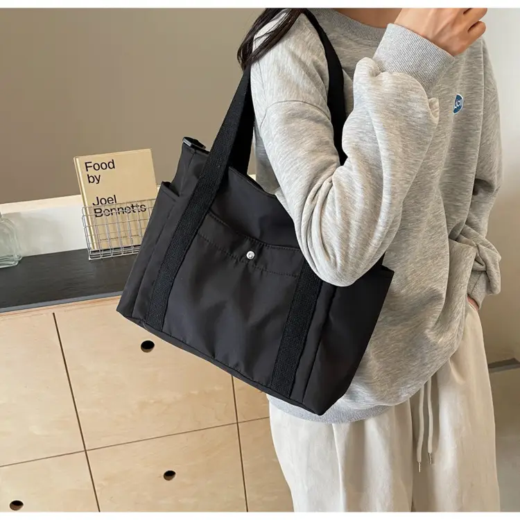 Women Canvas Shoulder Bag Large Capacity Spring Summer — feature 13