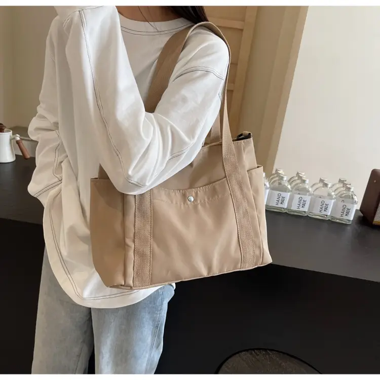 Women Canvas Shoulder Bag Large Capacity Spring Summer — feature 17