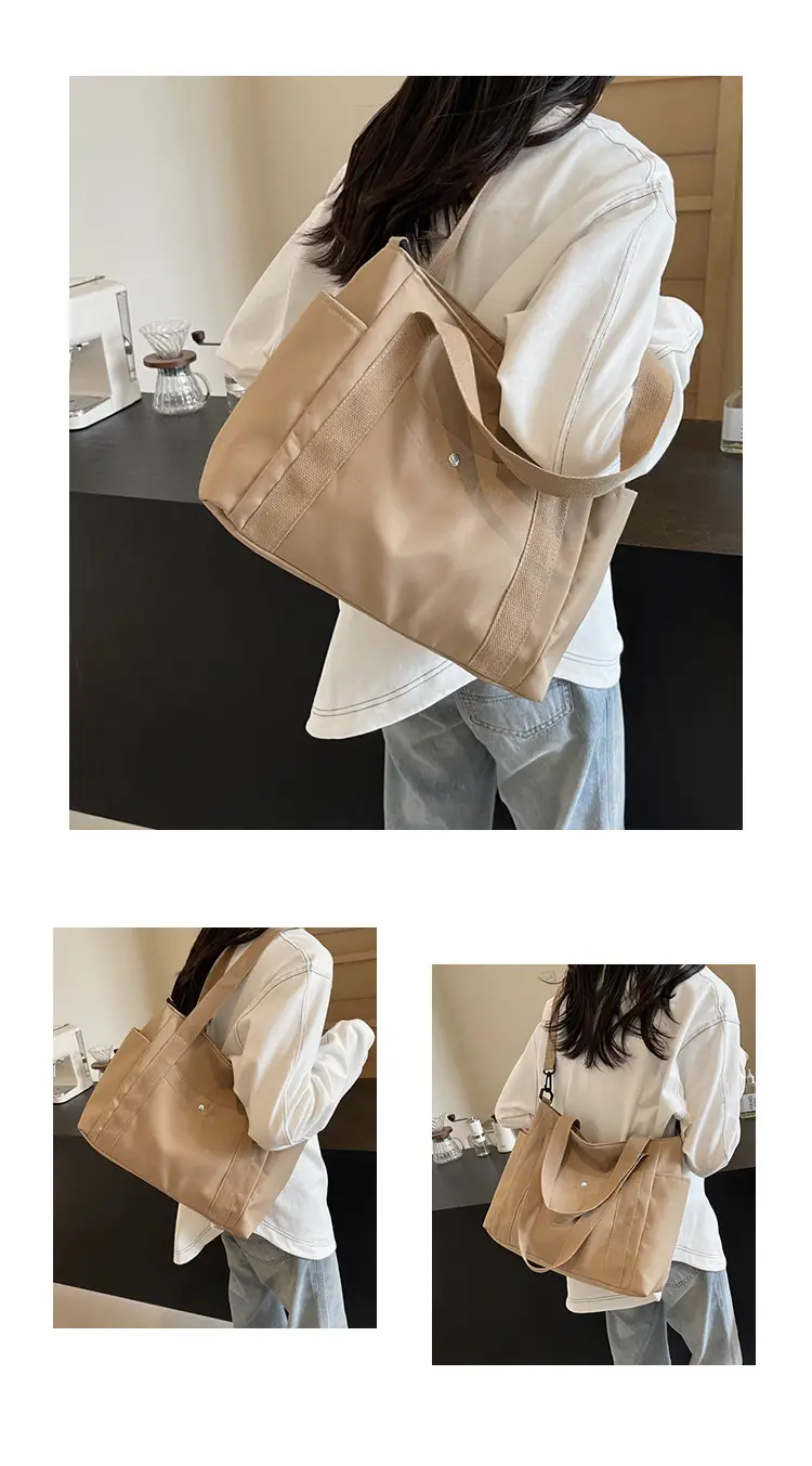 Women Canvas Shoulder Bag Large Capacity Spring Summer — feature 25