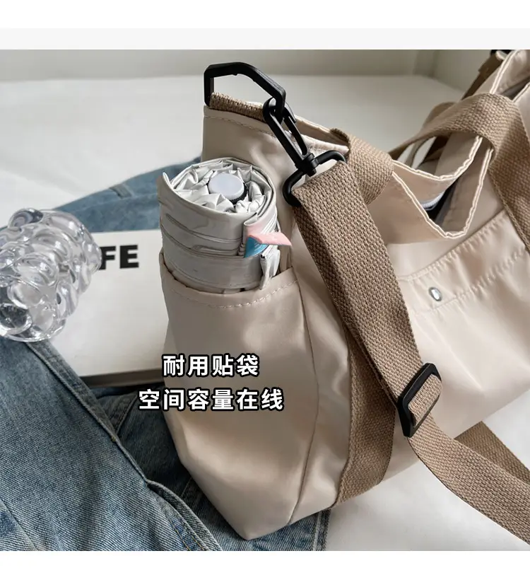 Women Canvas Shoulder Bag Large Capacity Spring Summer — feature 4