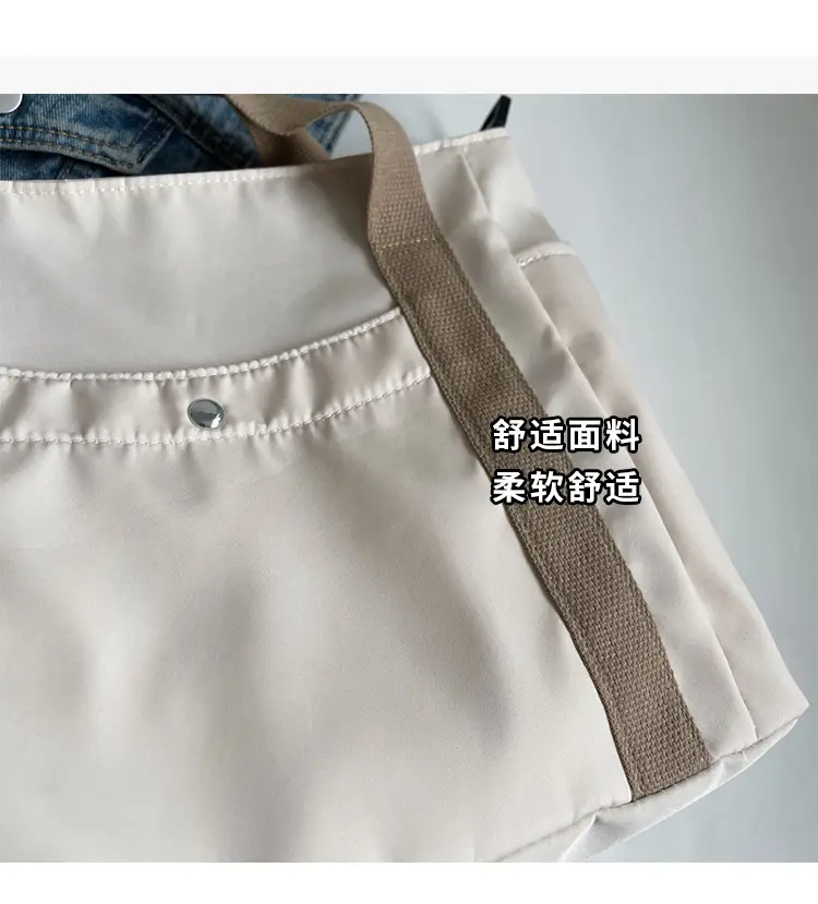 Women Canvas Shoulder Bag Large Capacity Spring Summer — feature 7