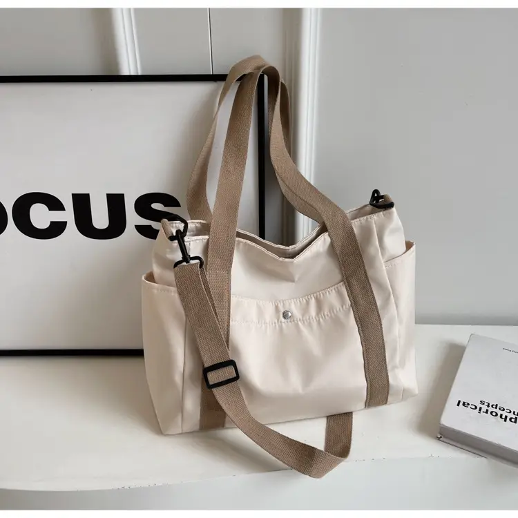Women Canvas Shoulder Bag Large Capacity Spring Summer