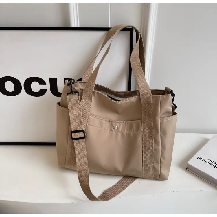 Women Canvas Shoulder Bag Large Capacity Spring Summer
