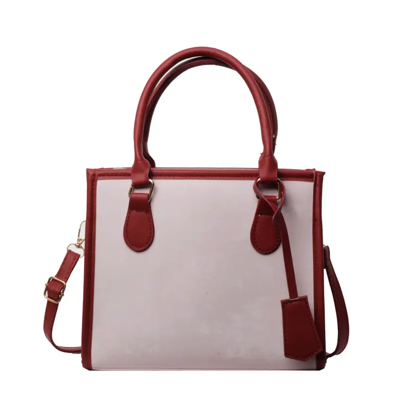 Women's Retro Silk Contrast Shoulder Bag 2024 Spring Summer