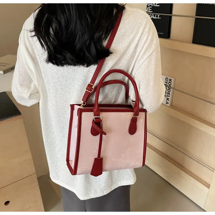 Women's Retro Silk Contrast Shoulder Bag 2024 Spring Summer — feature 12