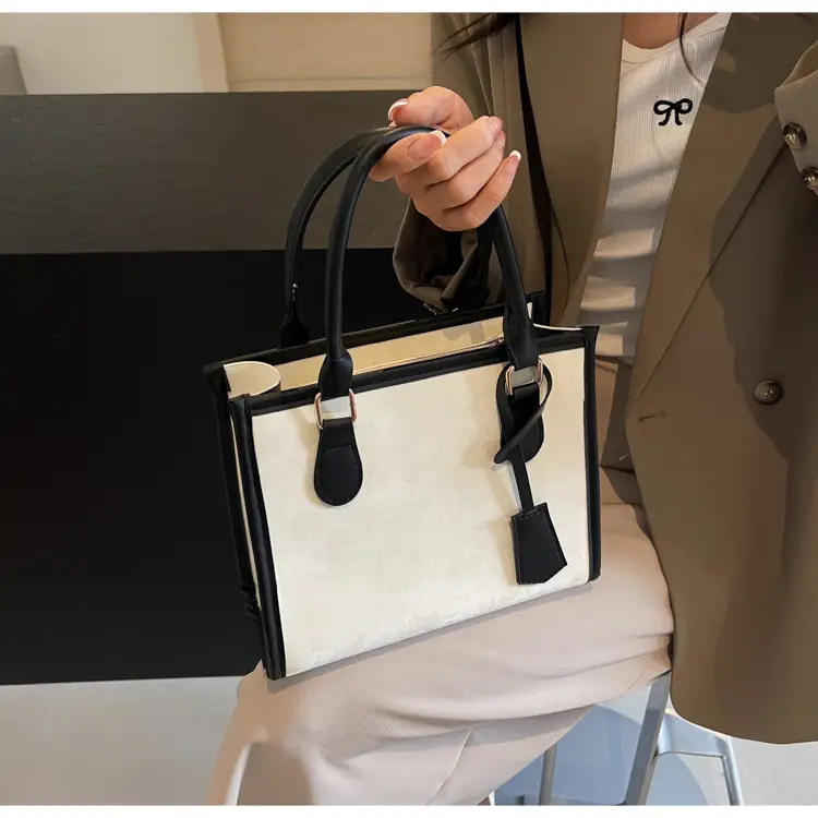 Women's Retro Silk Contrast Shoulder Bag 2024 Spring Summer — feature 18