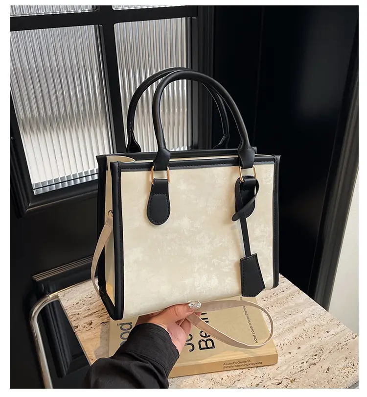 Women's Retro Silk Contrast Shoulder Bag 2024 Spring Summer — feature 2