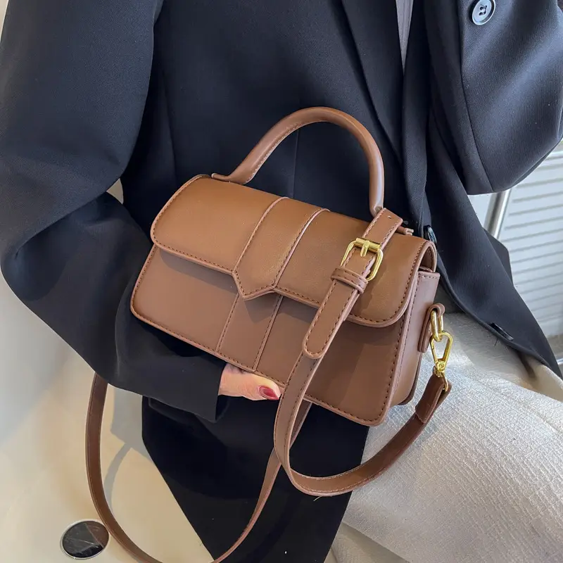 Women's Retro Green Shoulder Crossbody & Square Bag Set - Image 8