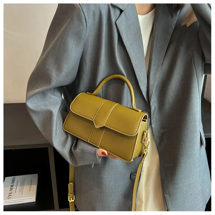 Women's Retro Green Shoulder Crossbody & Square Bag Set — feature 14