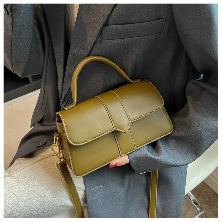 Women's Retro Green Shoulder Crossbody & Square Bag Set — feature 15