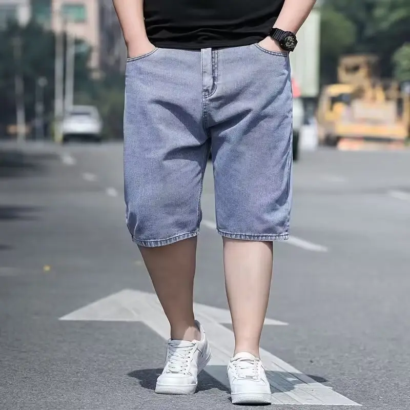 Plus Size Loose Fit Jeans Men Fat Weight 280kg