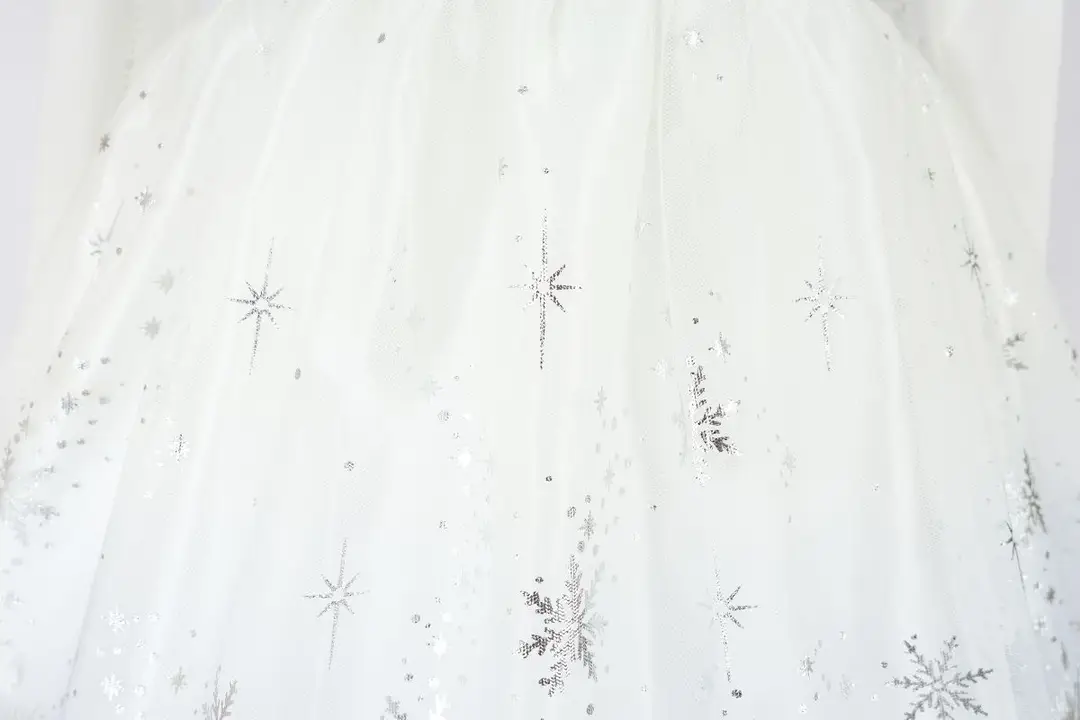 Elsa Princess Dress Elsa Floral Dress Snowflake Girl Stage Costume Halloween Dress Costume Frozen — feature 11