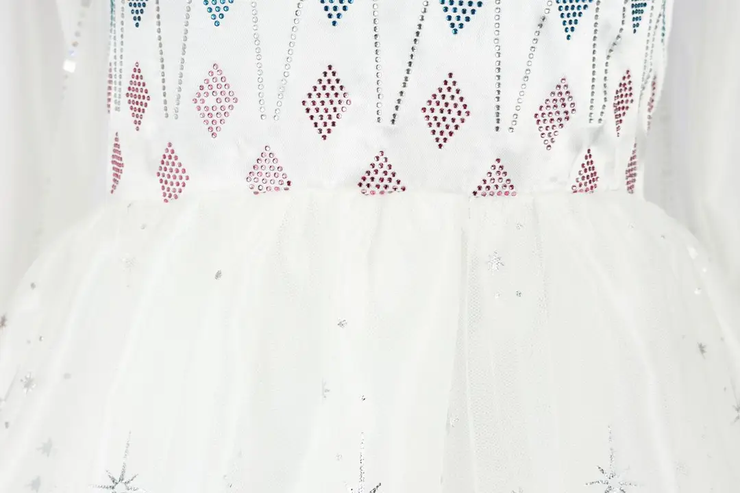 Elsa Princess Dress Elsa Floral Dress Snowflake Girl Stage Costume Halloween Dress Costume Frozen — feature 8