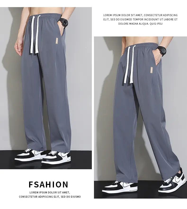 Men Ice Silk Slim Fit Pants Summer 2025 — feature 18