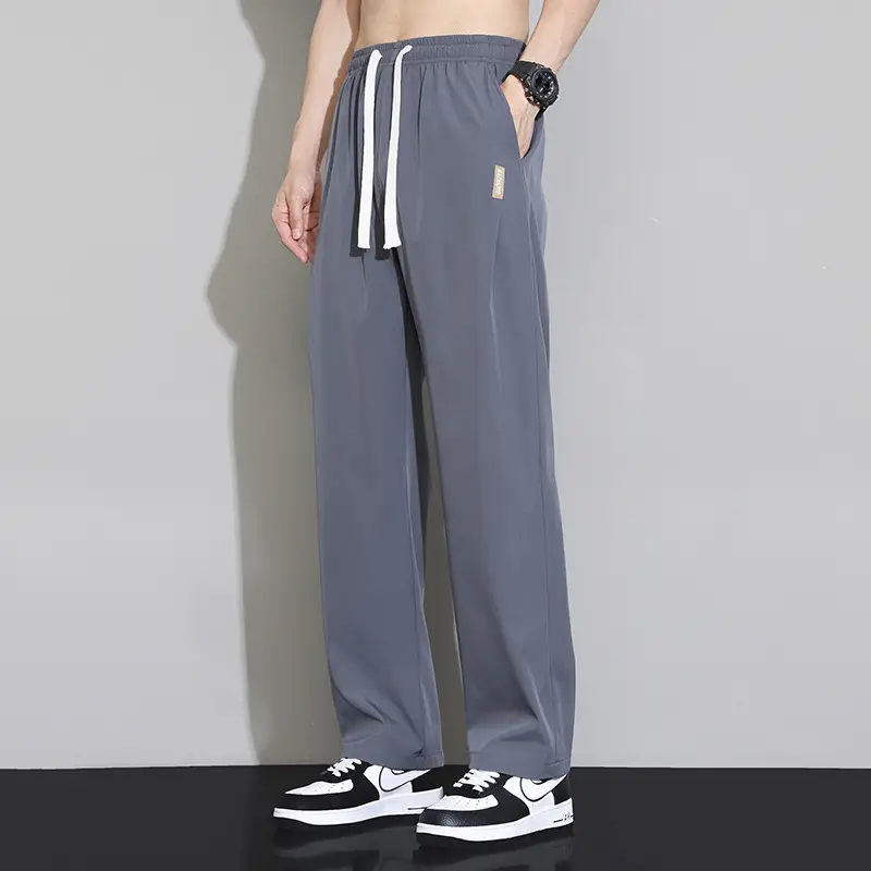 Men Ice Silk Slim Fit Pants Summer 2025 - Image 2