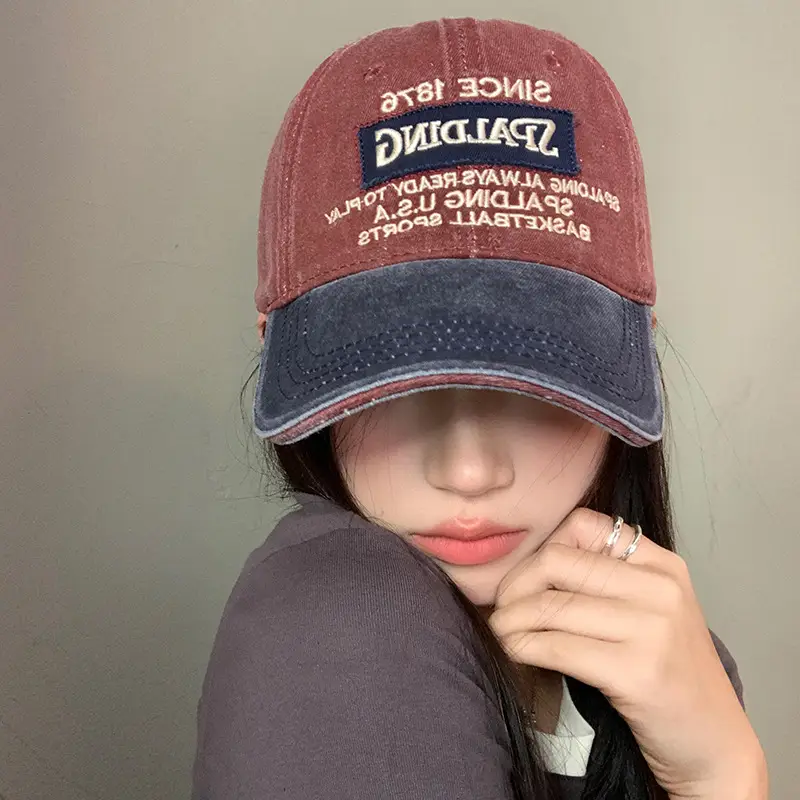 Women's American Style Retro Washed Baseball Cap - Image 5