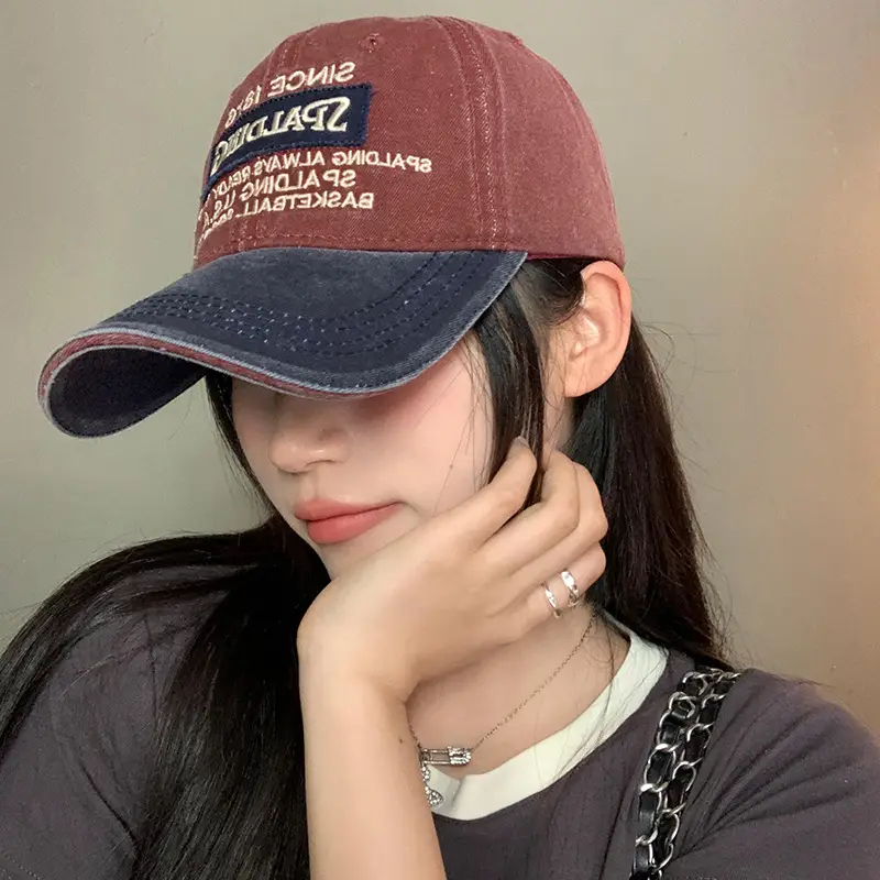Women's American Style Retro Washed Baseball Cap - Image 6