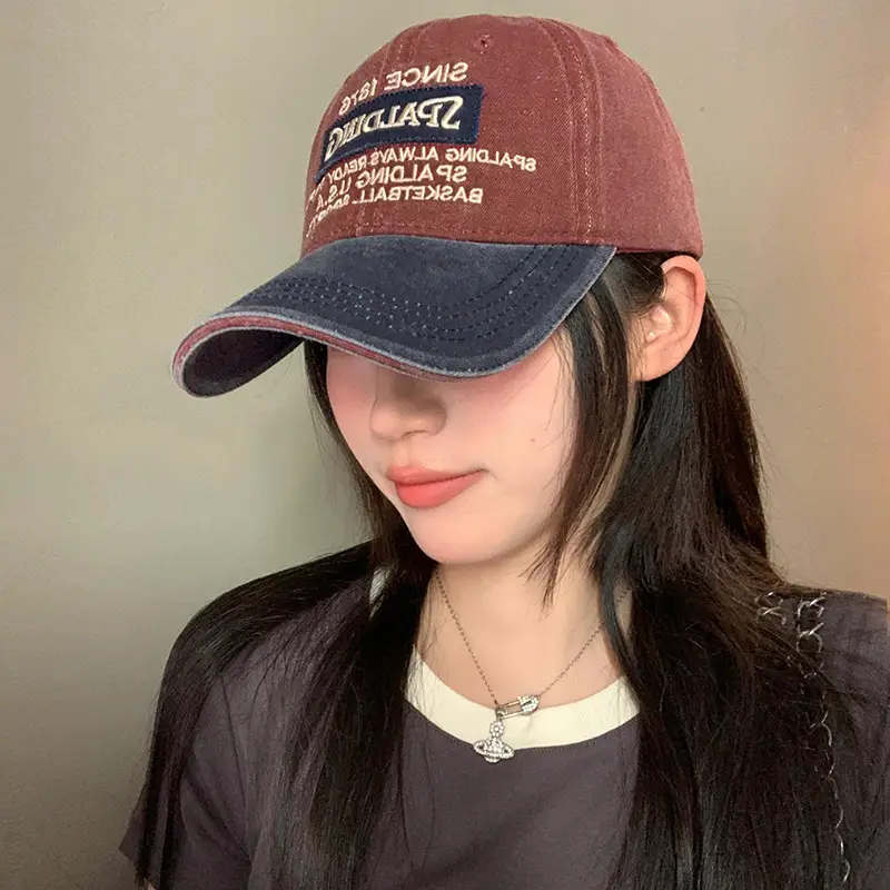 Women's American Style Retro Washed Baseball Cap - Image 8