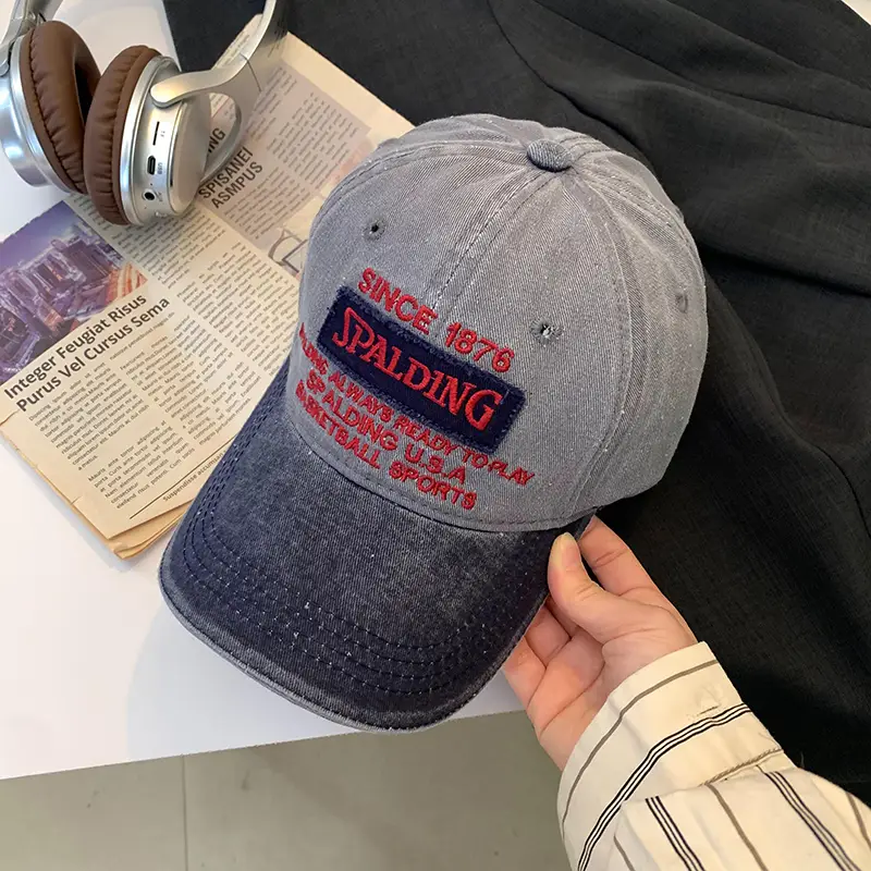 Women's American Style Retro Washed Baseball Cap - Image 4