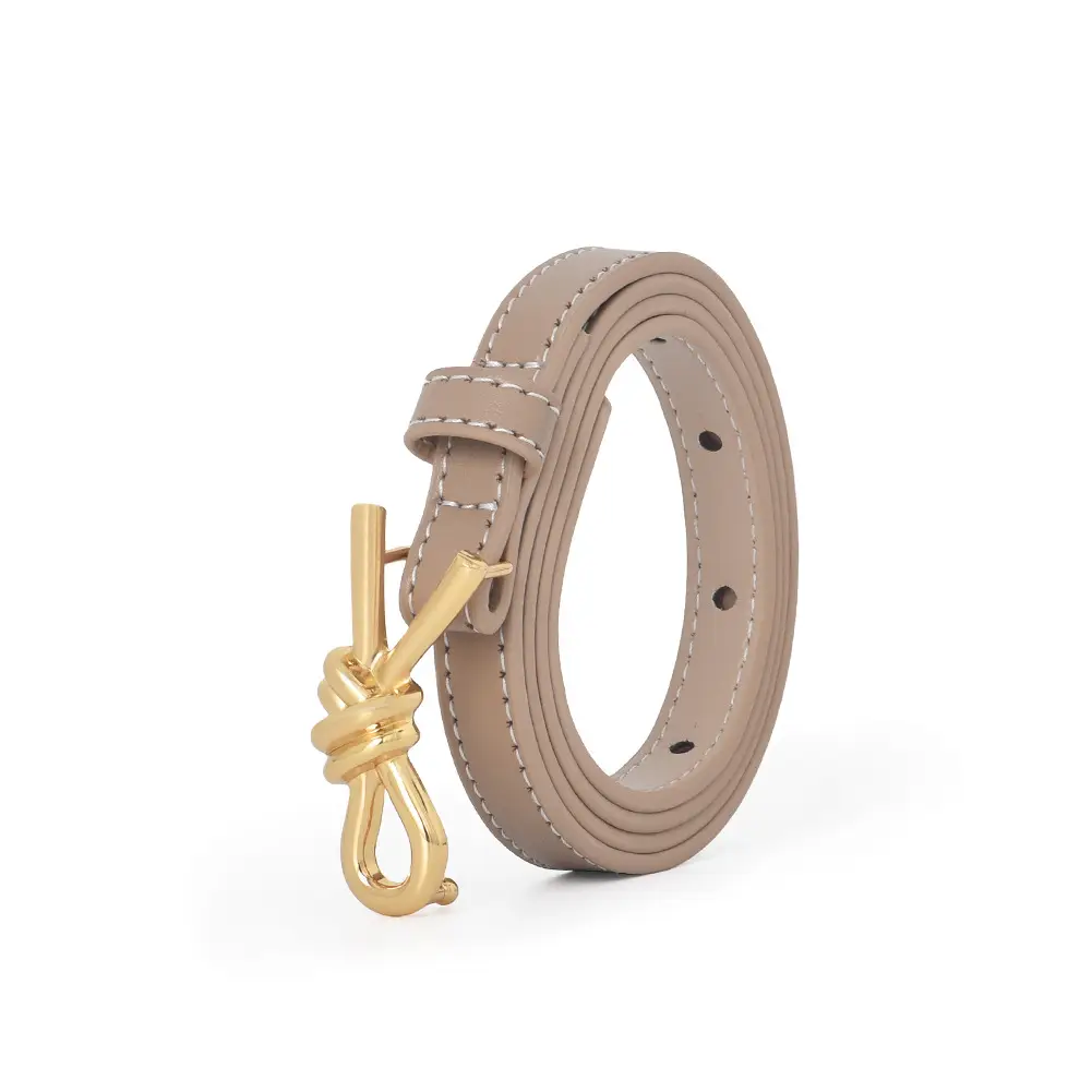 Women Genuine Leather Bow Buckle Belt Small - Image 7