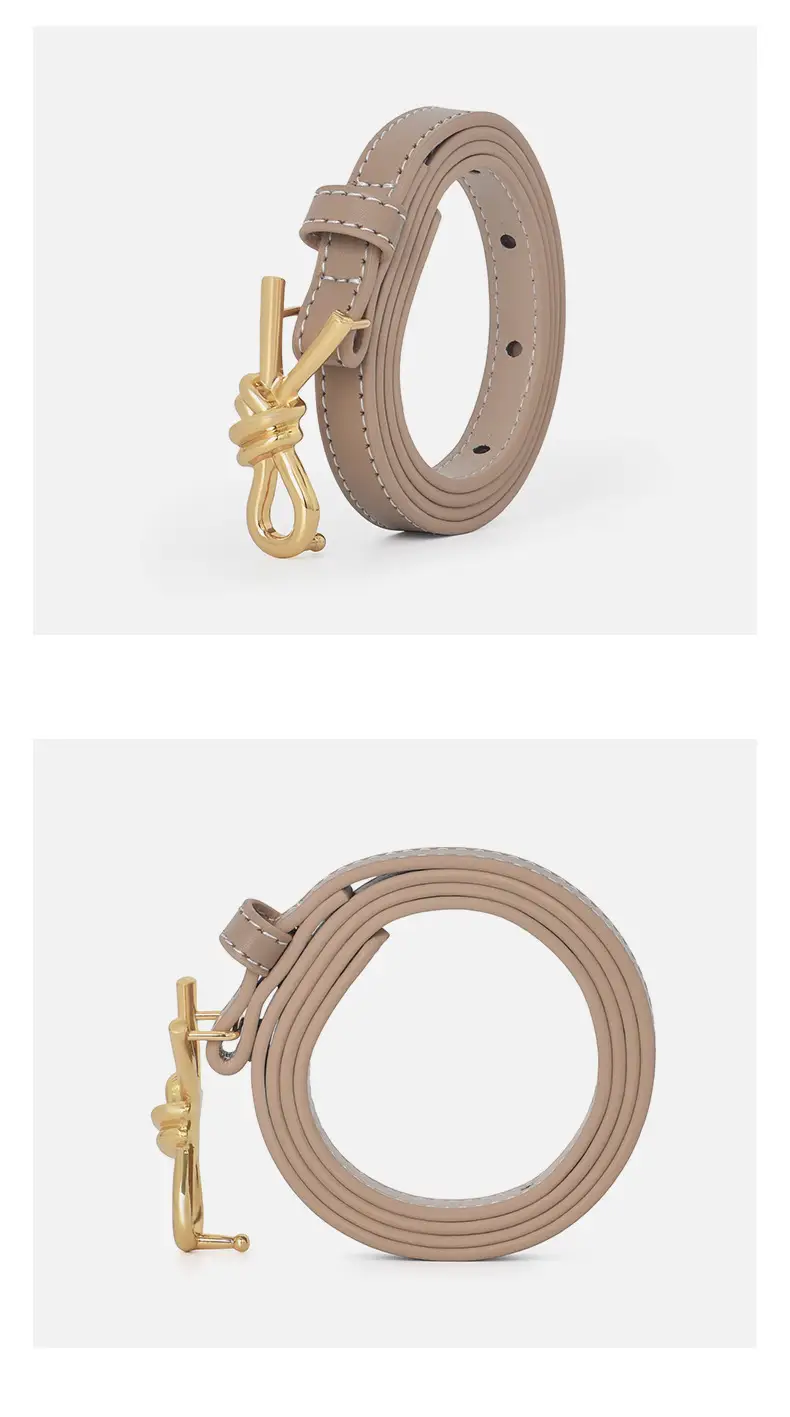 Women Genuine Leather Bow Buckle Belt Small — feature 11