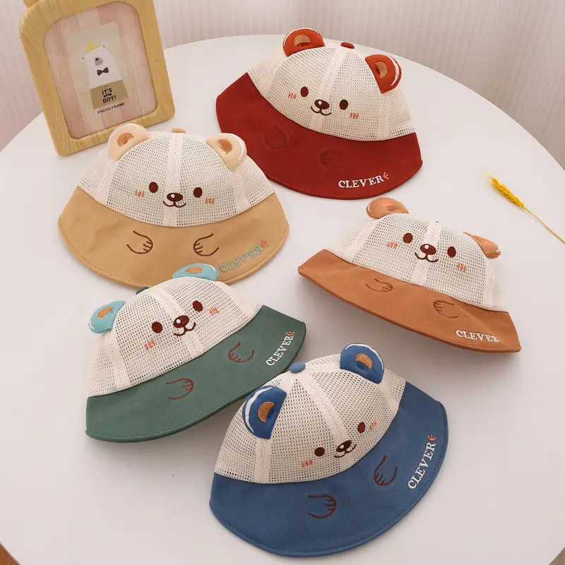 Baby Bear Fisherman Hat with Mesh Cap for Boys Girls — feature 3