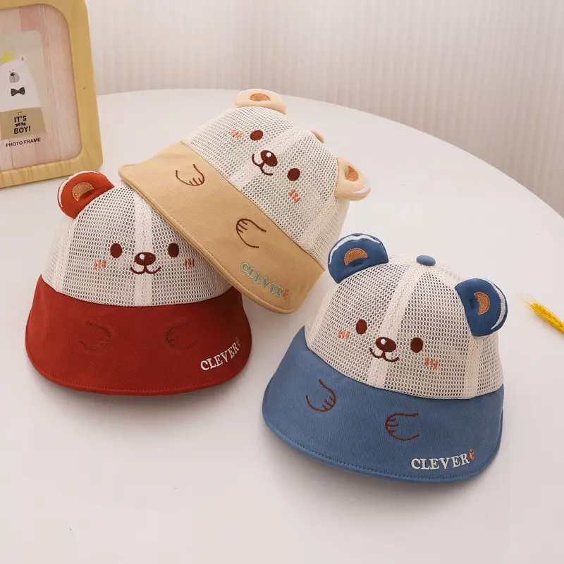 Baby Bear Fisherman Hat with Mesh Cap for Boys Girls — feature 5