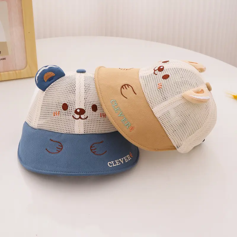 Baby Bear Fisherman Hat with Mesh Cap for Boys Girls — feature 6