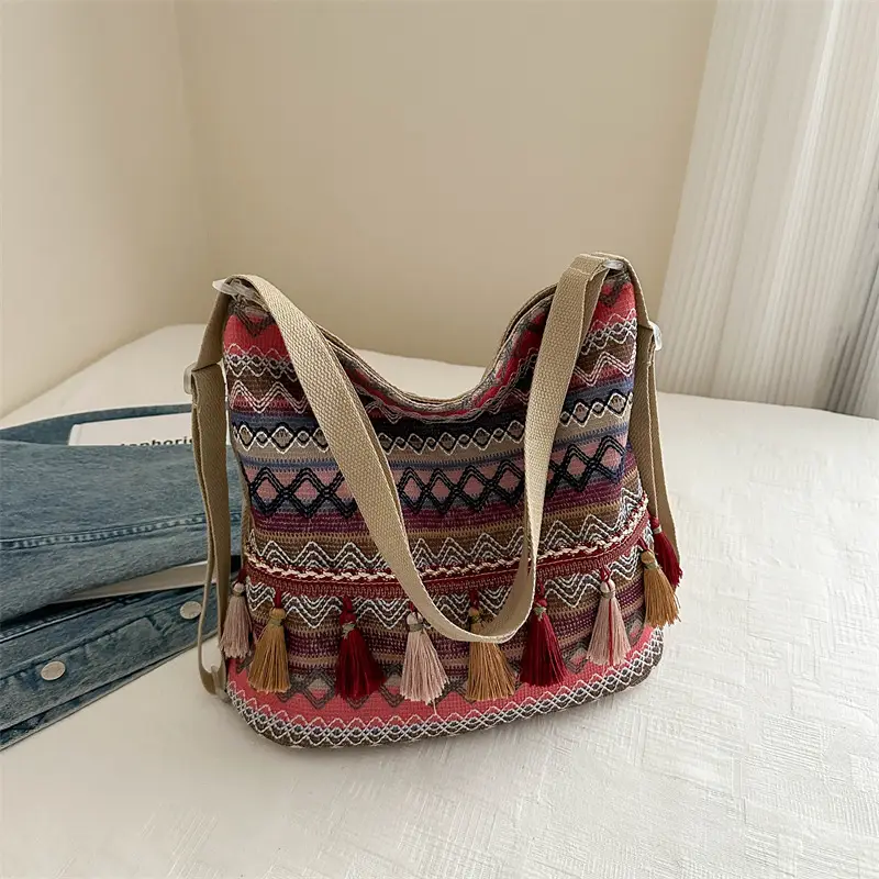 Women's Ethnic Tassel Shoulder Bag 2024 - Image 7