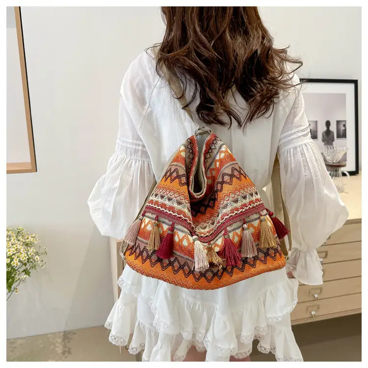 Women's Ethnic Tassel Shoulder Bag 2024 — feature 14
