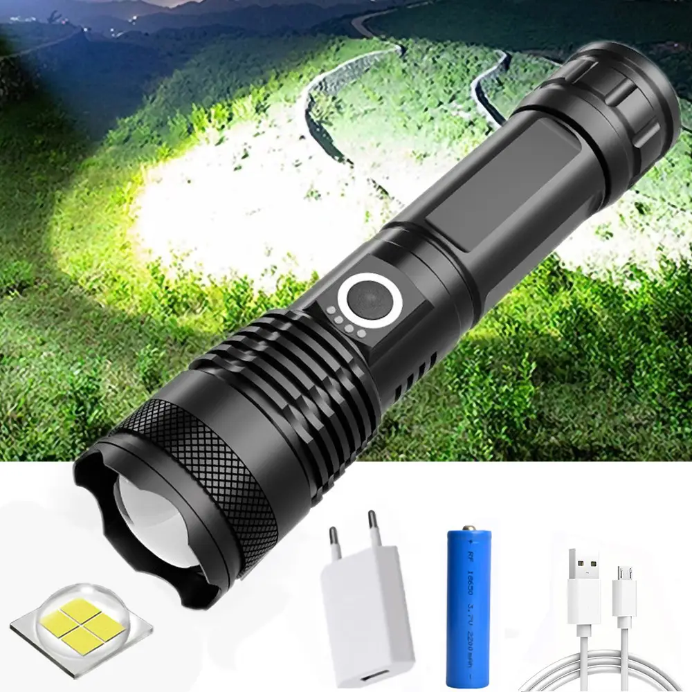 Cross-border P50 P70 P90 Flashlight Aluminum Waterproof 36mm